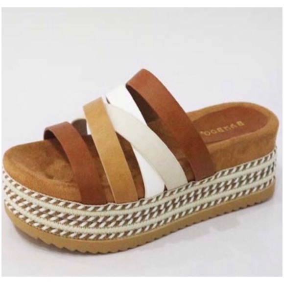 Pretty Girl Swag Fashion Shoes - LAST! Cute! Multi Color Flatform Sandals Shoes